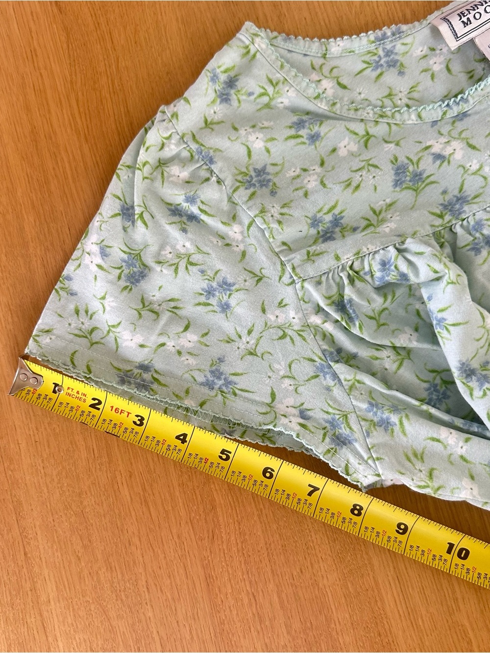 Vintage 90s Jennifer Moore 100% Cotton Nightgown floral Cottage House Dress L - Picture 11 of 11